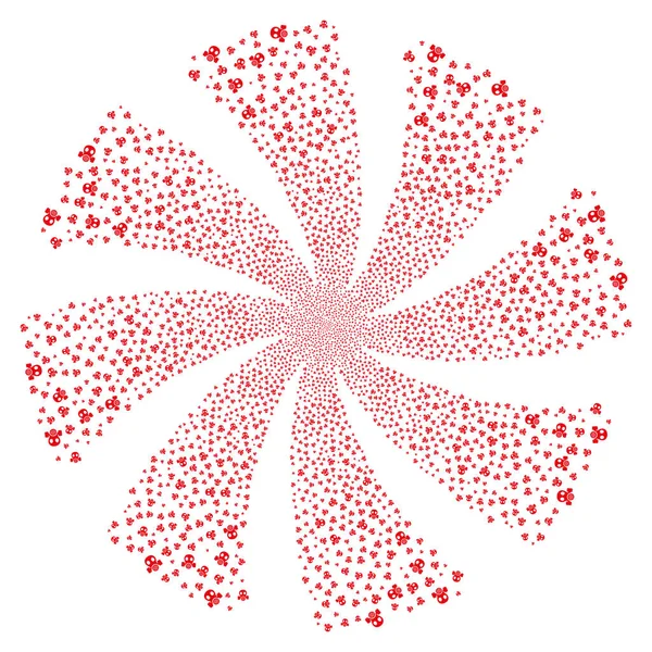 Gaz maskesi havai fişek girdap döndürme