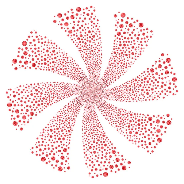 Küre havai fişek girdap döndürme