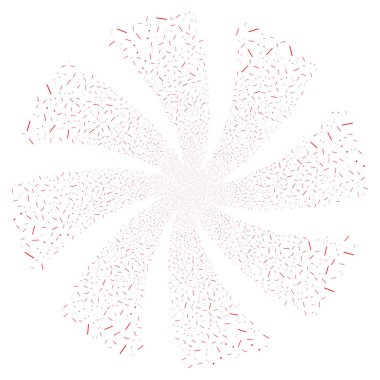 Çizgiler ve noktalar Fireworks çiçek girdap