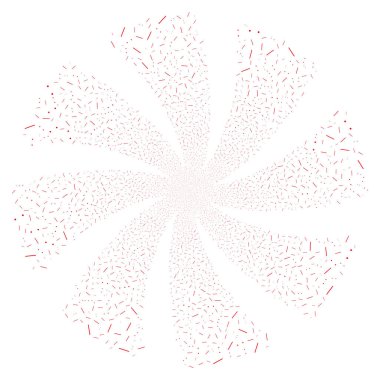 Çizgiler ve noktalar Fireworks çiçek girdap