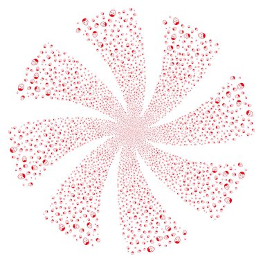 Adam baş havai fişek girdap döndürme