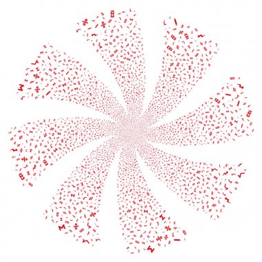 Matematik sembolleri havai fişek girdap döndürme