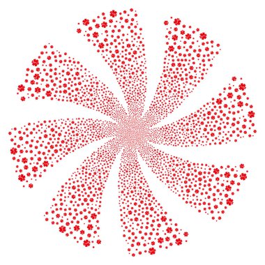 Tıbbi amblemi havai fişek girdap çiçek