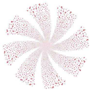 Mikroskop havai fişek girdap döndürme