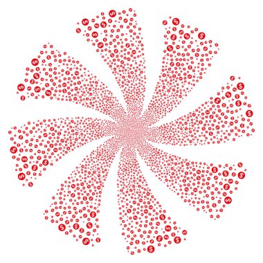 Para havai fişek girdap çiçek