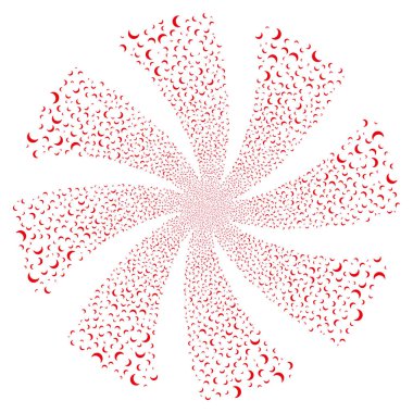 Ay havai fişek girdap çiçek