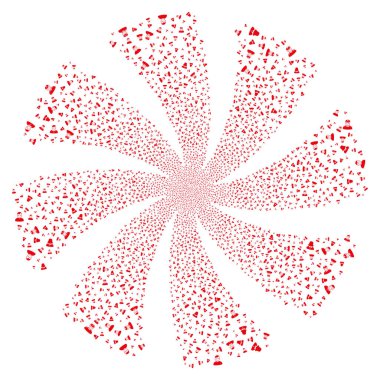 İnsanlar sembolleri havai fişek girdap çiçek