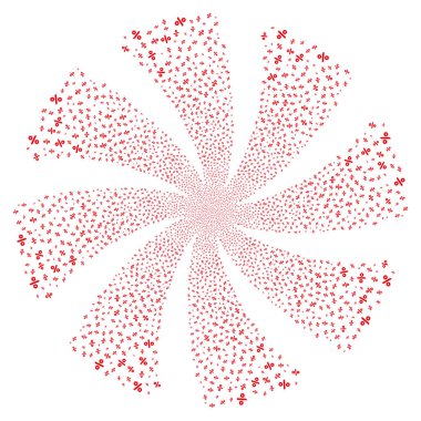 Yüzde havai fişek girdap döndürme