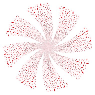 Kişi havai fişek girdap döndürme