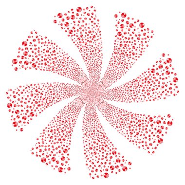 Pasta grafik Fireworks girdap çiçek