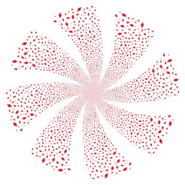 Gezegen Satürn Fireworks döndürme girdap