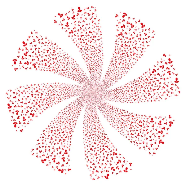 Yöneticisi havai fişek girdap çiçek