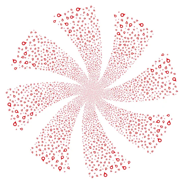 Harita işaretleyici havai fişek girdap çiçek