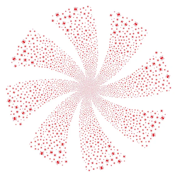 Mite havai fişek girdap çiçek