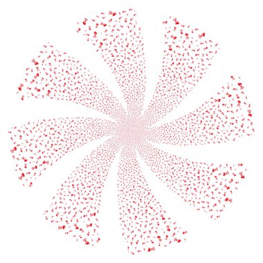 Radyo vericisi havai fişek girdap çiçek