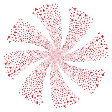 Okuyucu havai fişek girdap çiçek