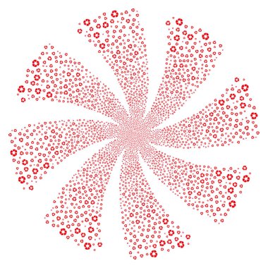 Oklar havai fişek girdap çiçek geri dönüşüm