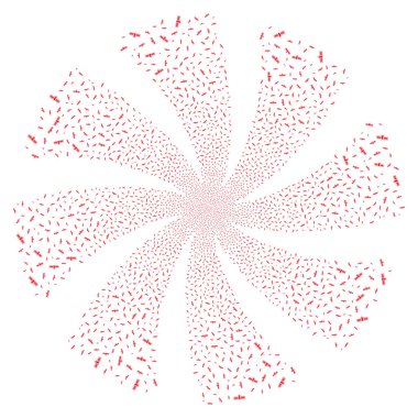 Uydu havai fişek girdap çiçek