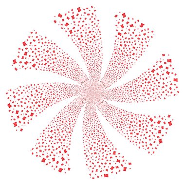 Komut dosyası Roll havai fişek girdap çiçek