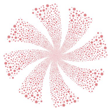 Kar tanesi havai fişek girdap döndürme