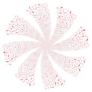 Somun anahtarları ve anahtarları havai fişek çiçek girdap