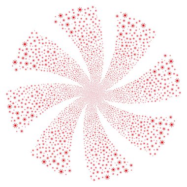 Güneş havai fişek döndürme girdap.