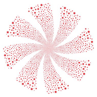 Güneş havai fişek döndürme girdap.