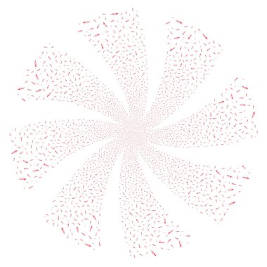 Şırınga havai fişek girdap çiçek