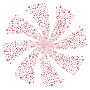 Test tüpleri havai fişek girdap çiçek