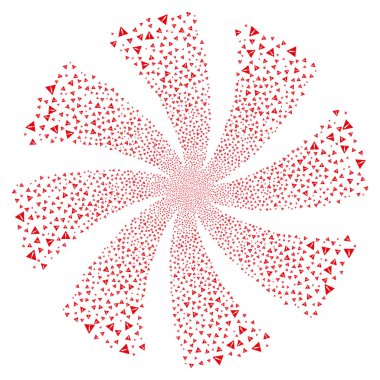 Uyarı havai fişek girdap çiçek