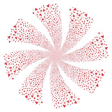 Uyarı havai fişek girdap döndürme