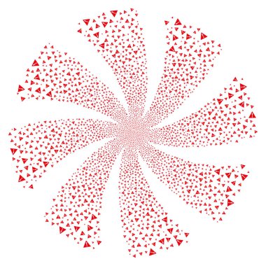 Uyarı havai fişek girdap çiçek