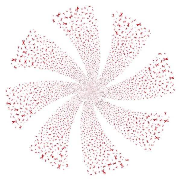 Makas havai fişek girdap çiçek