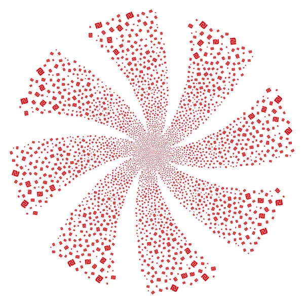 Şekel havai fişek girdap döndürme