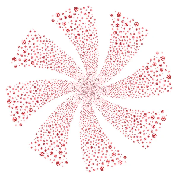 Kar tanesi havai fişek girdap döndürme