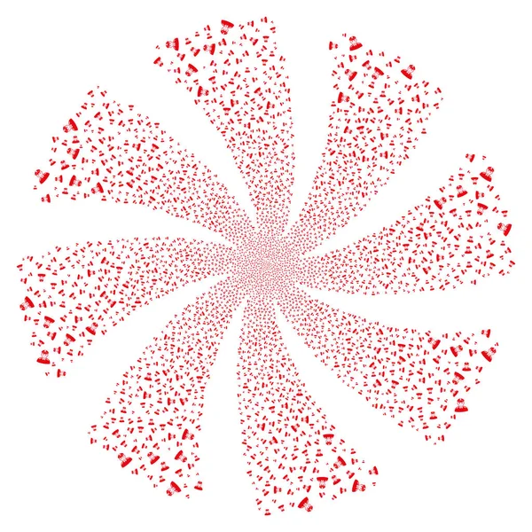 Asker havai fişek girdap döndürme