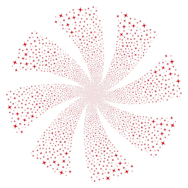 Uzay yıldızı havai fişek girdap çiçek