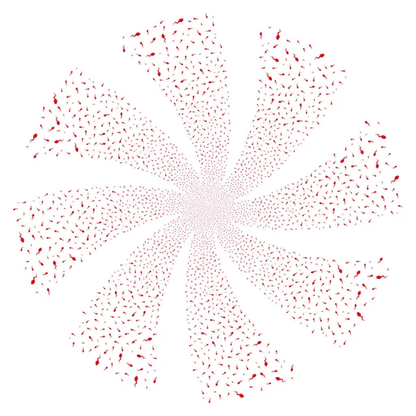 Spermatozoon havai fişek girdap çiçek