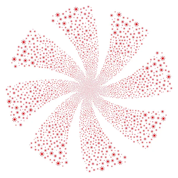 Güneş havai fişek döndürme girdap.