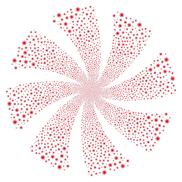 Güneş havai fişek döndürme girdap.