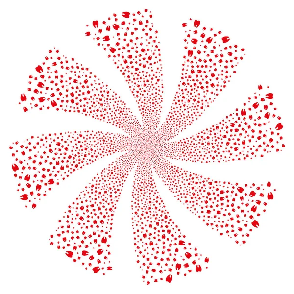 Diş havai fişek girdap çiçek