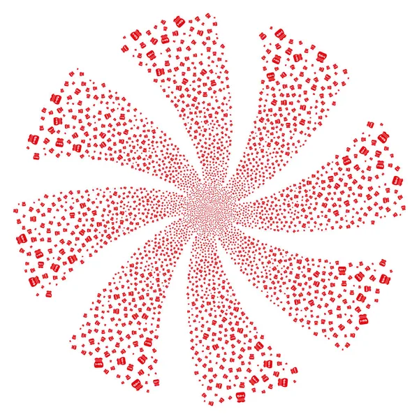 Toksik çöp havai fişek girdap döndürme