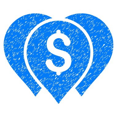 Para harita işaretleri Grunge simgesi