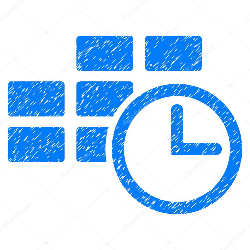 Time Table Grunge Icon