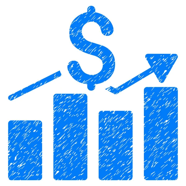 Grafico di vendita Icona Grunge — Vettoriale Stock