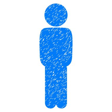 Çocuk ayakta poz Grunge simgesi