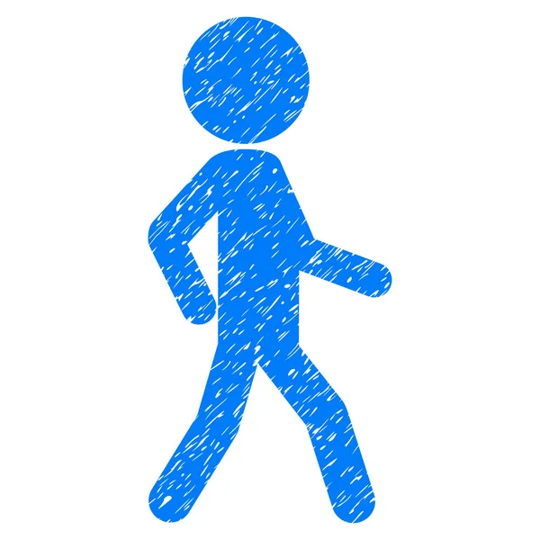 Icône Grunge enfant marche — Image vectorielle