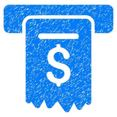 Çek ödeme Grunge simgesi