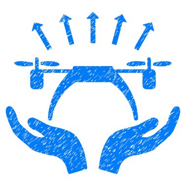 Helikopter başlangıç Grunge simgesi