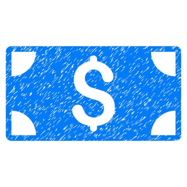 Doları banknot Grunge simgesi